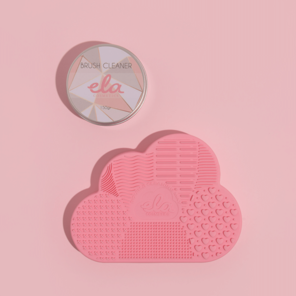brush cleaner and double cleaning mat